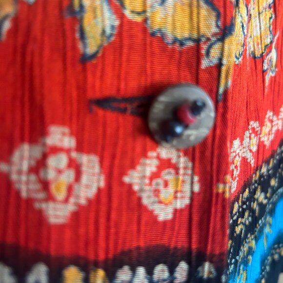 Vtg Carole Little Jacket • Women’s 10 • Beaded Colorblock Boho Hippie Designer - Picture 4 of 7